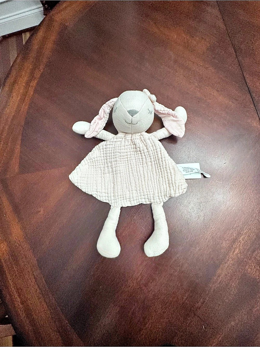 Cloud Island Target Blush Pink Bunny Plush Muslin Dress Sleepy Lovey Security
